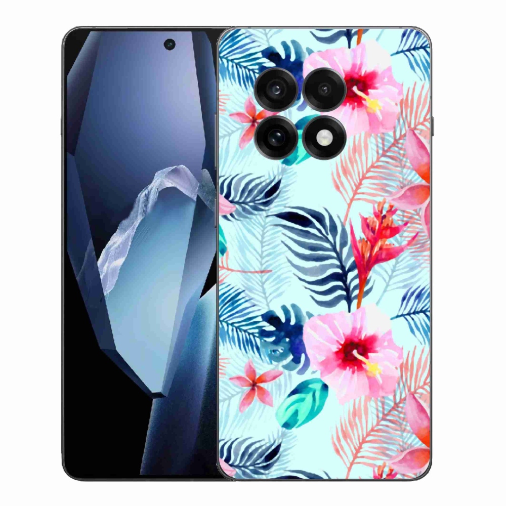 Zselés tok mmCase One Plus 13R készülékhez - virágok