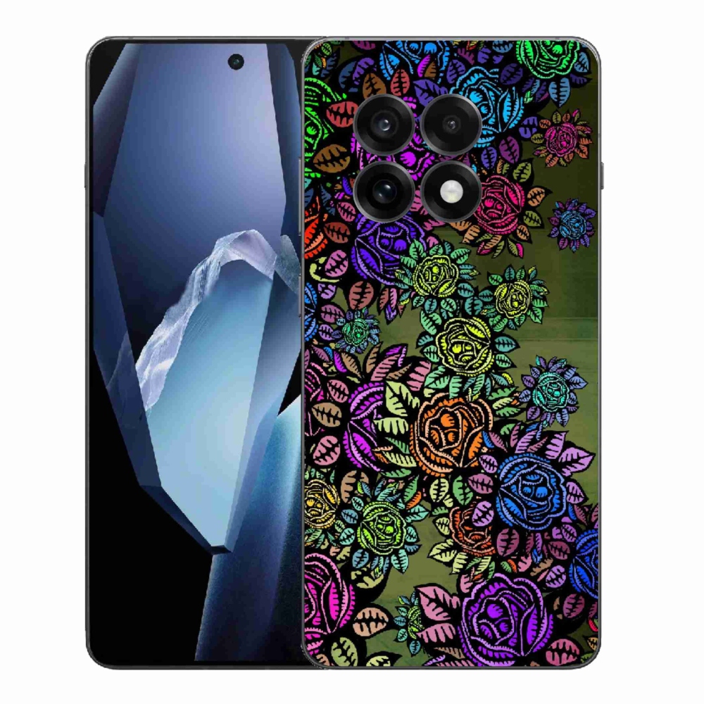 Zselés tok mmCase a One Plus 13R készülékhez - virág 6