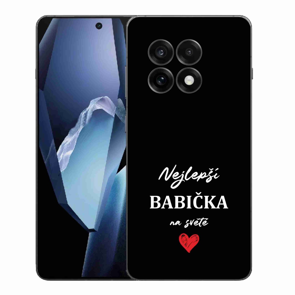 Gél borítás mmCase on One Plus 13R - Legjobb nagyi 1 fekete háttér