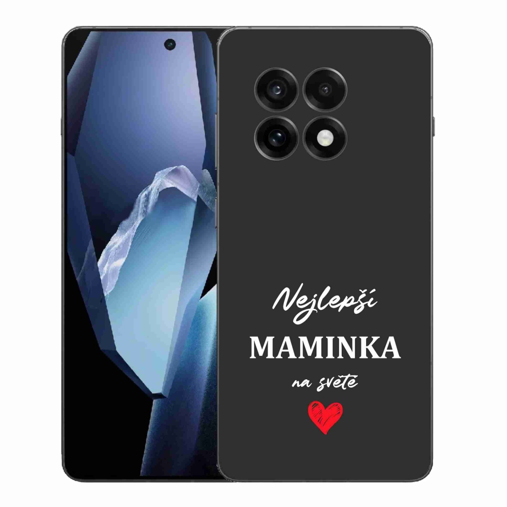 Gél védőhuzat mmCase a One Plus 13R készülékre - Best Mom 1 fekete háttér