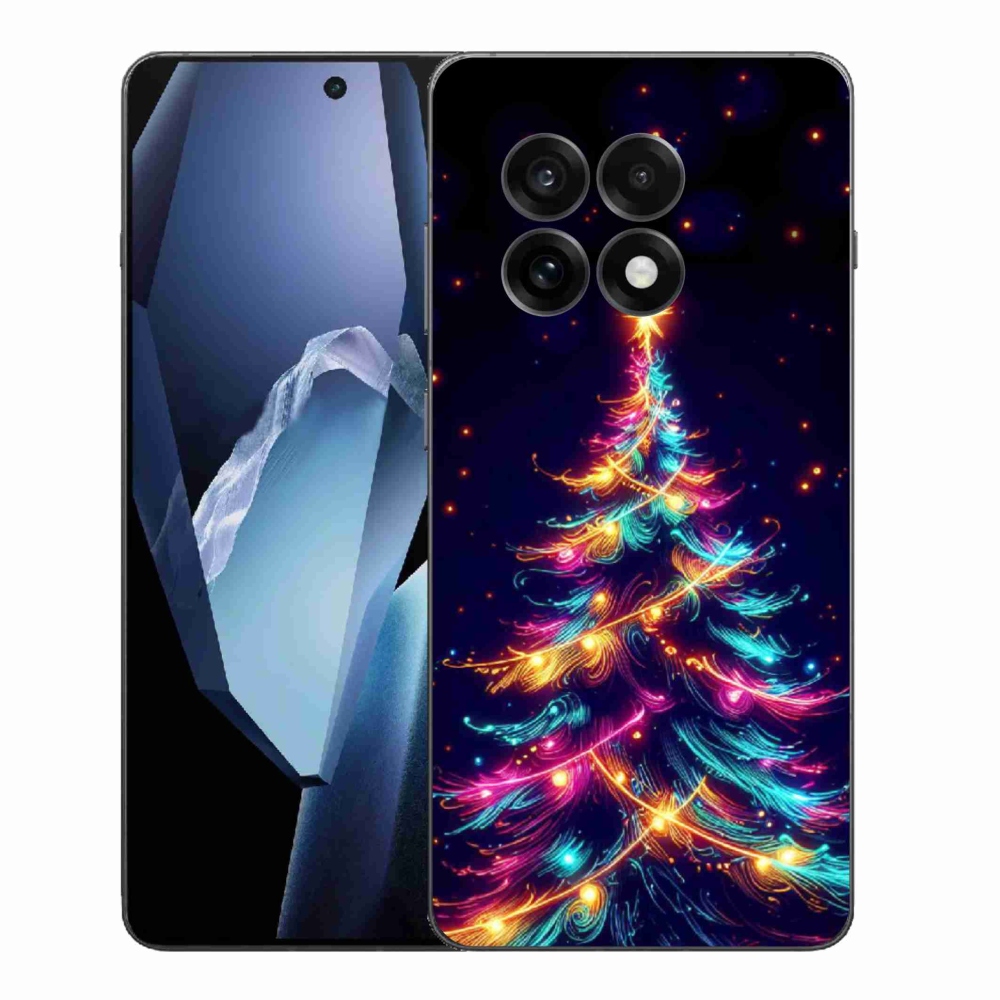 Gél borítás mmCase a One Plus 13R-en - neon karácsonyfa
