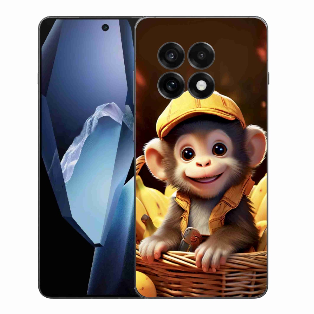 Zselés borítás mmCase for One Plus 13R - majom a kosárban