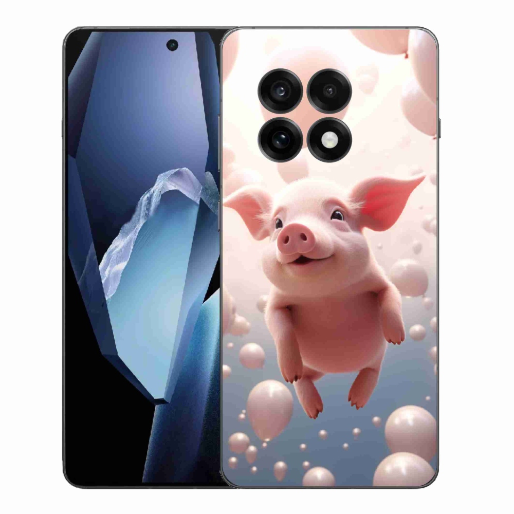 Zselés borítás mmCase a One Plus 13R-hez - malacka lufikkal