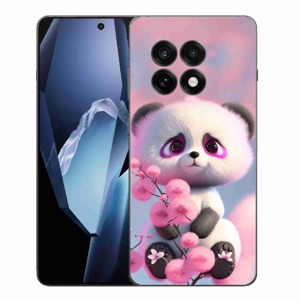 Zselés borítás mmCase a One Plus 13R készülékhez - aranyos panda 1