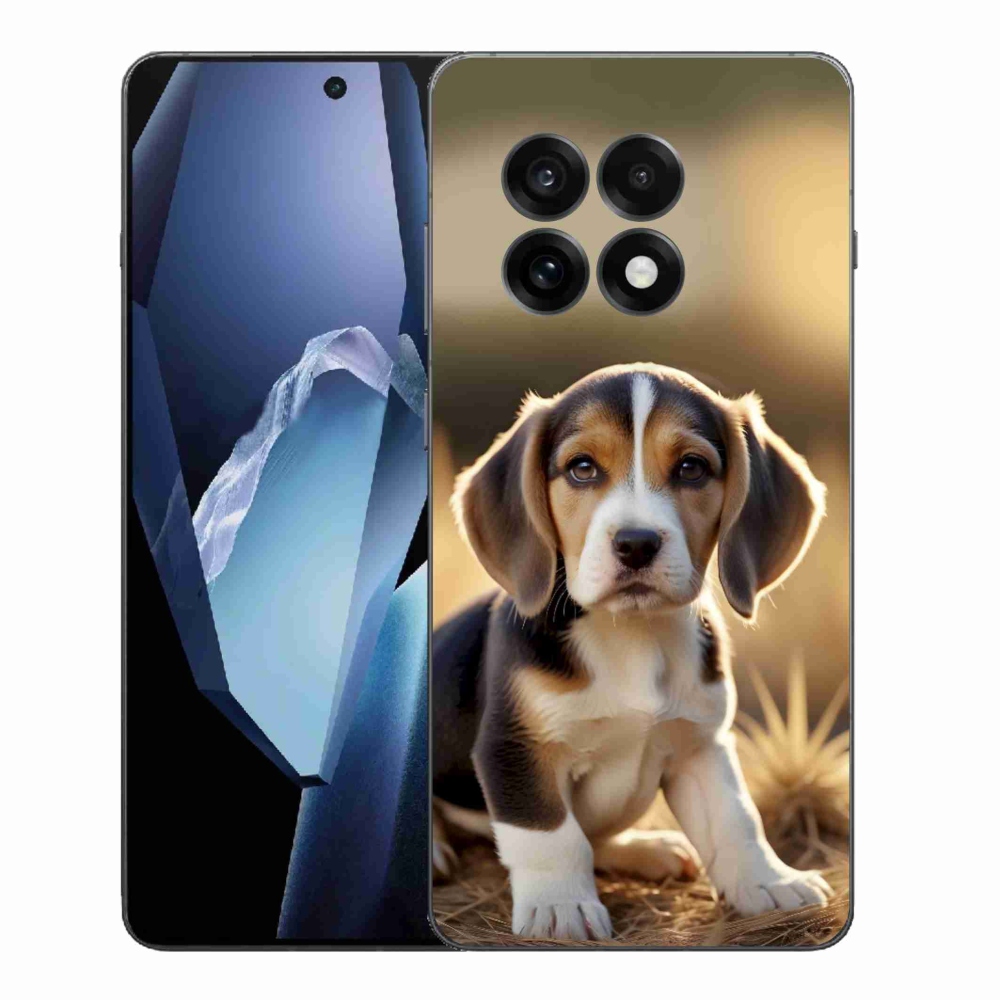Zselés borítás mmCase a One Plus 13R készülékhez - aranyos beagle