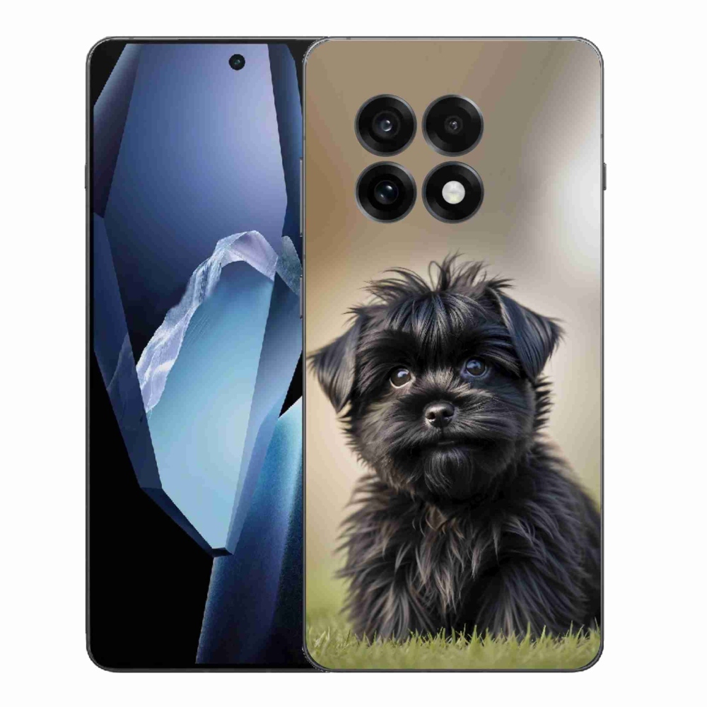 Zselés borítás mmCase a One Plus 13R készülékhez - aranyos fekete kutya