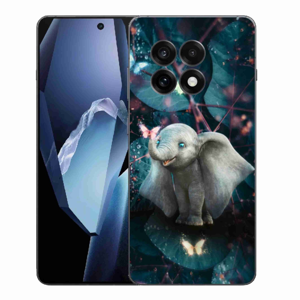 Zselés borítás mmCase a One Plus 13R készülékhez - aranyos elefánt