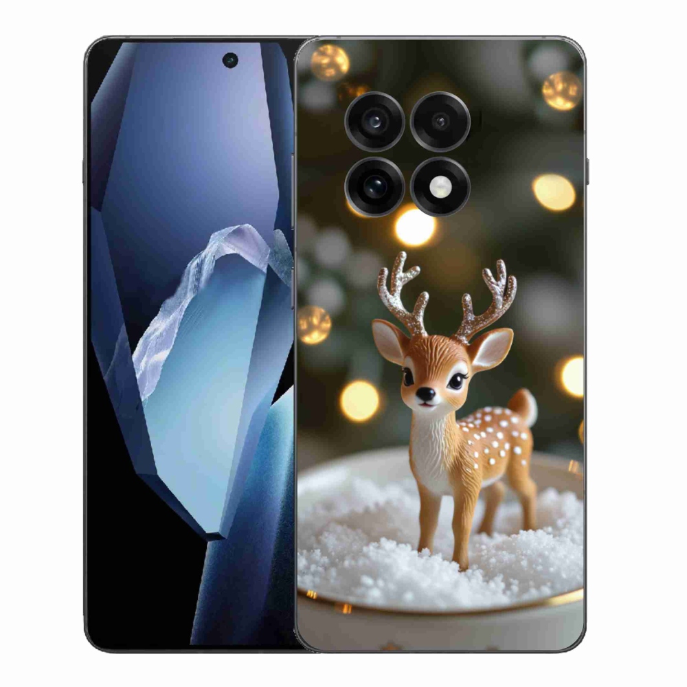 Zselés borítás mmCase One Plus 13R készülékhez - aranyos karácsonyi szarvasok