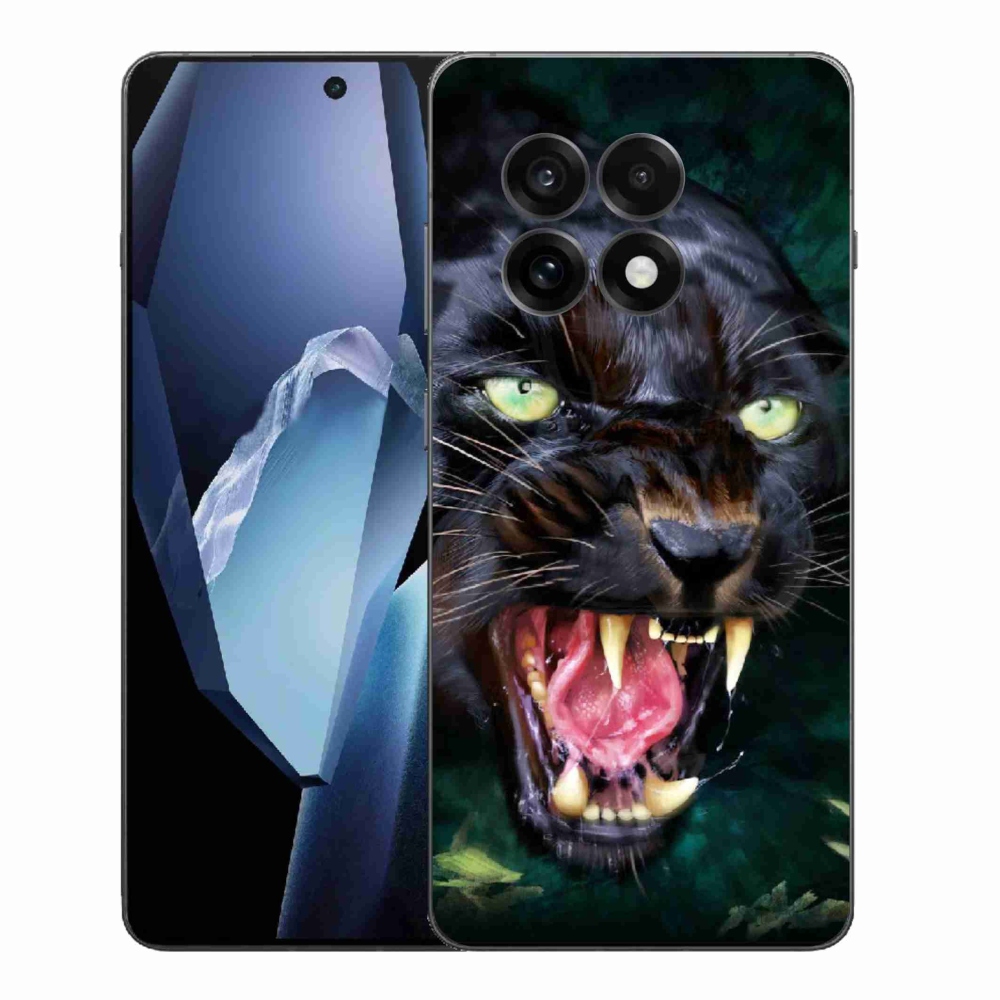 Zselés borítás mmCase One Plus 13R tok - dühös fekete párduc
