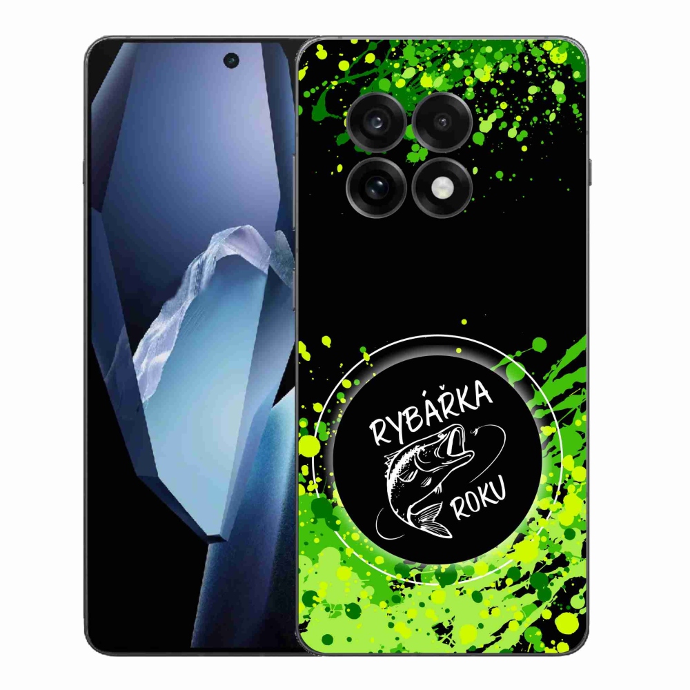 Gél borítás mmCase on One Plus 13R - az év halásznője fekete háttérrel