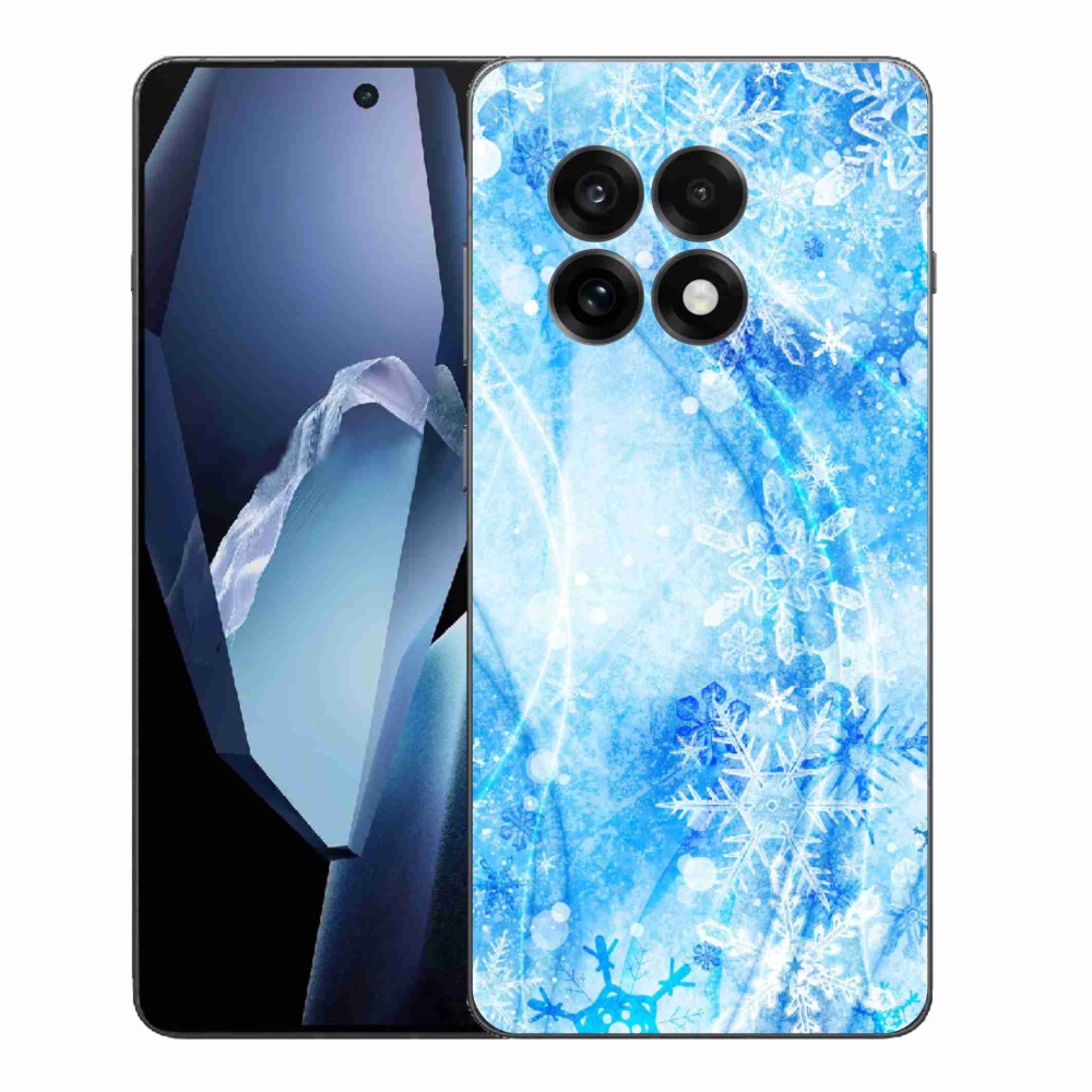 Zselés borítás mmCase One Plus 13R készülékhez - hópelyhek