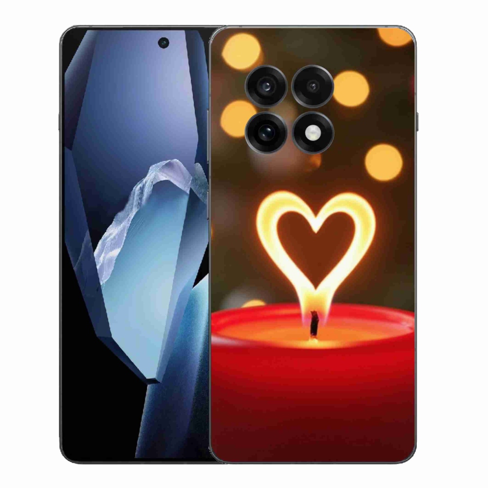 Zselés borítás mmCase a One Plus 13R készülékre - lángoló szíve