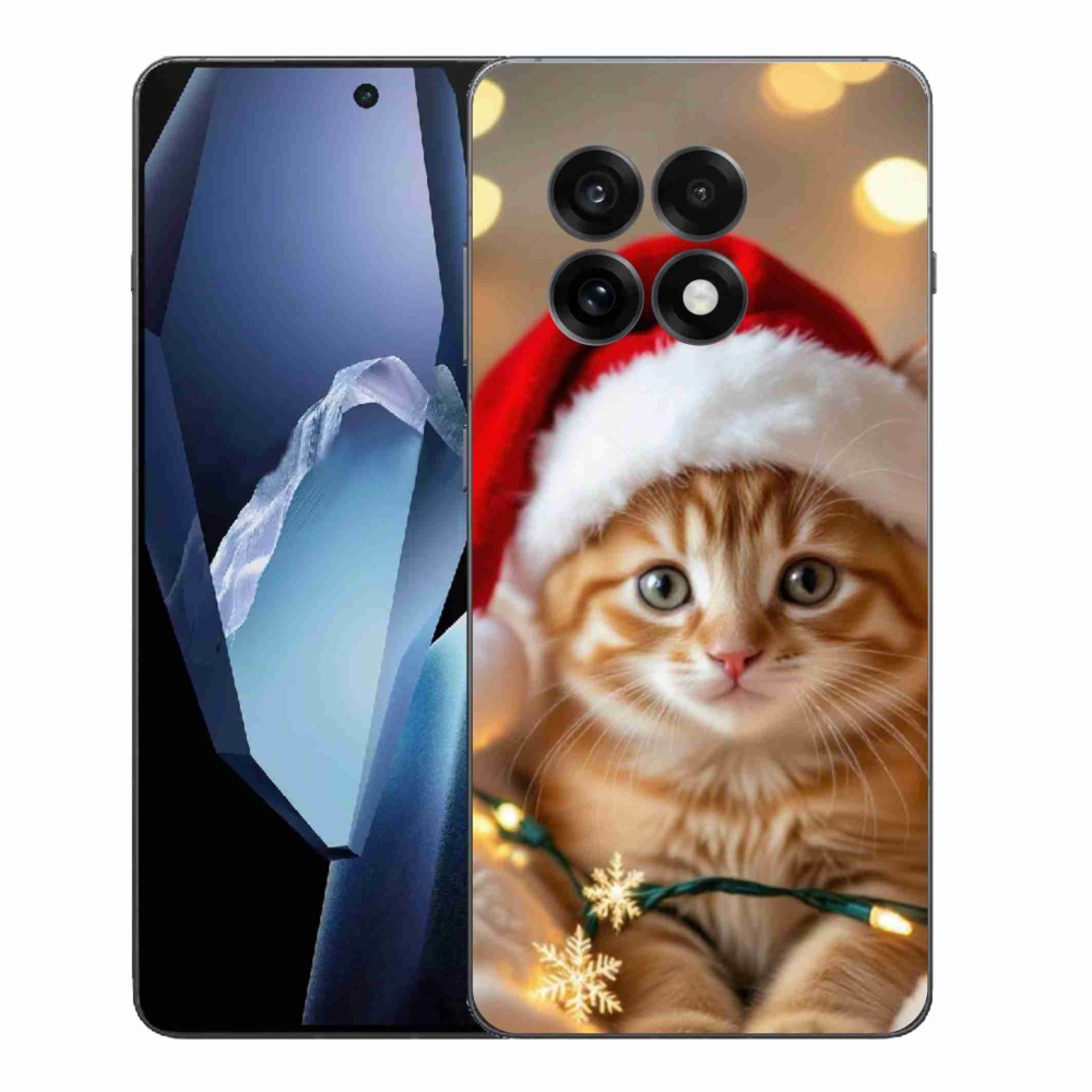 Zselés borítás mmCase One Plus 13R készülékhez - Karácsonyi cica