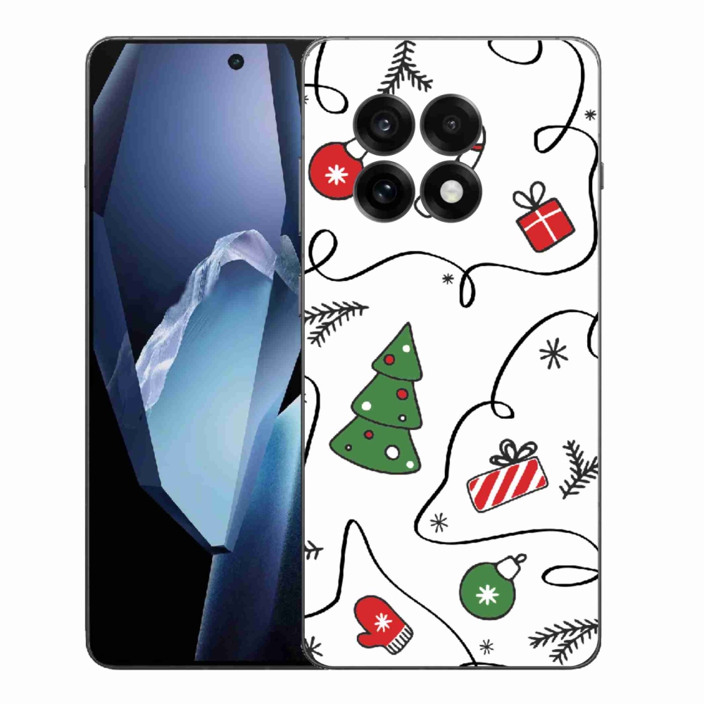 Zselés borítás mmCase a One Plus 13R készülékhez - karácsonyi motívumok