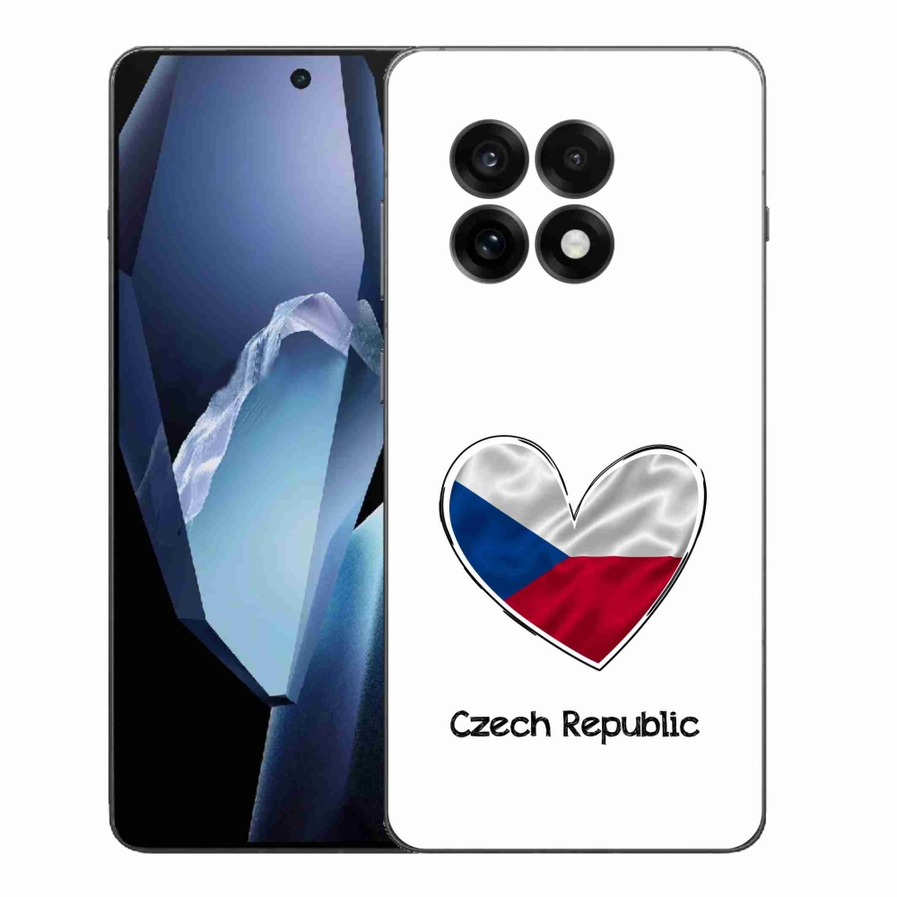 Zselés borítás mmCase One Plus 13R - zászló szív fehér háttérrel