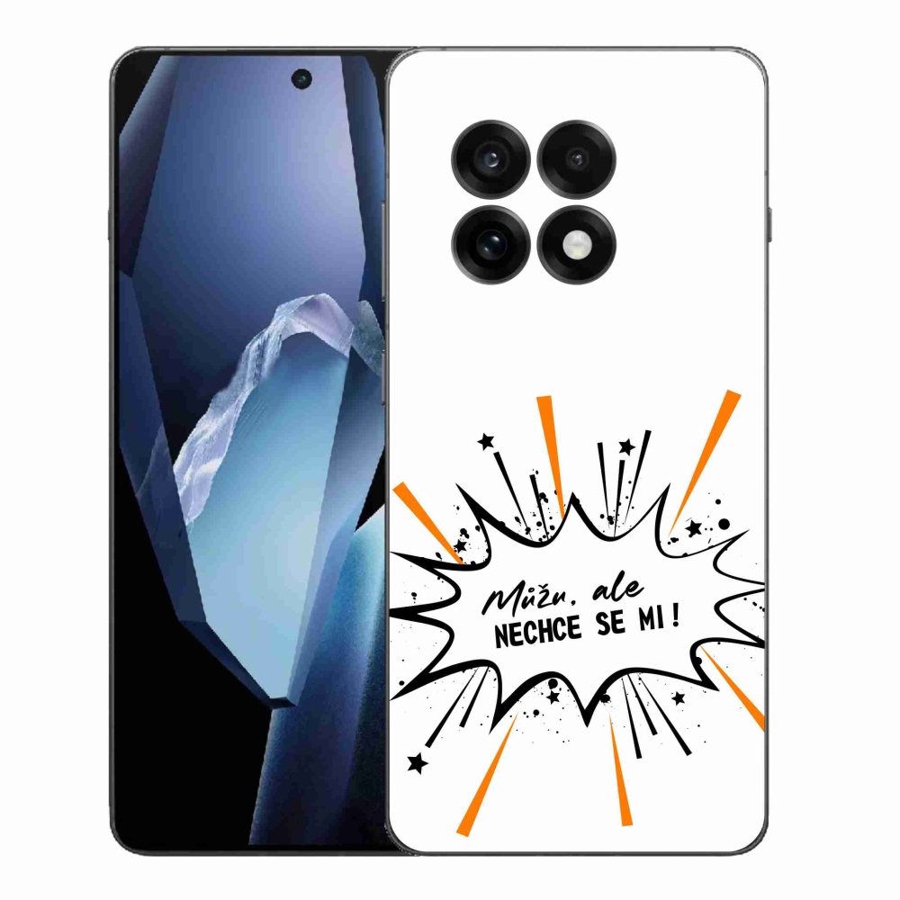Gél borító mmCase a One Plus 13R készülékre - vicces szöveg 11 fehér háttér