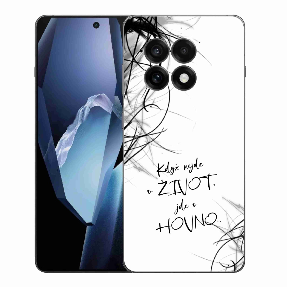 Gél borító mmCase a One Plus 13R készülékre - vicces szöveg 16 fehér háttér