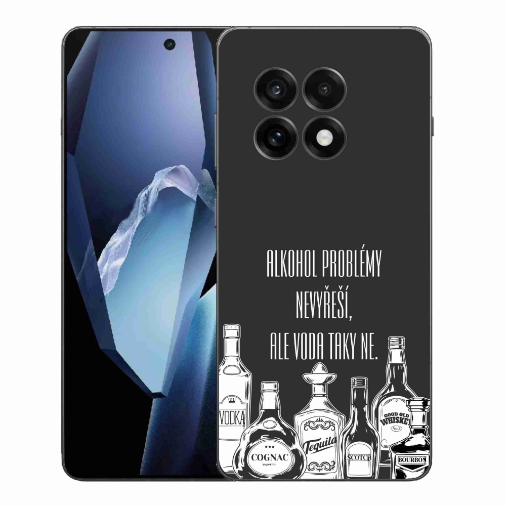 Gél borító mmCase a One Plus 13R készülékre - vicces szöveg fekete háttérrel