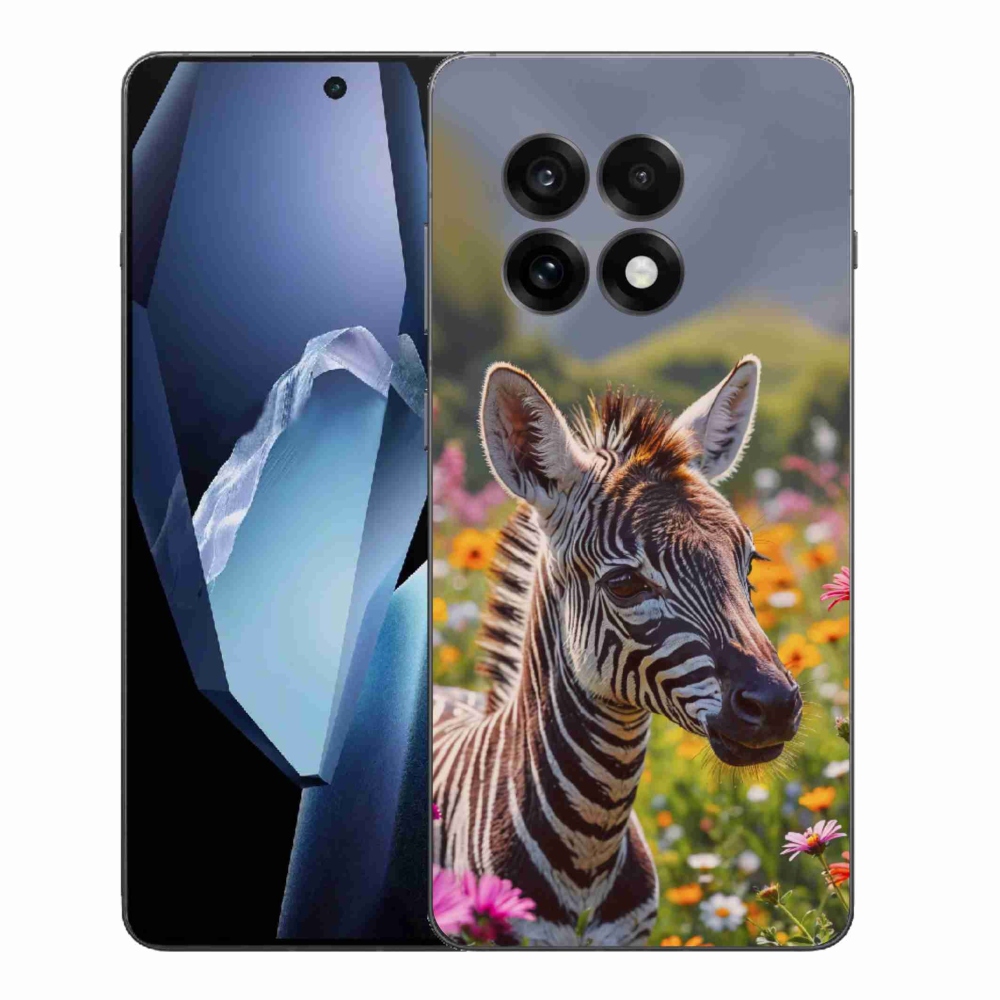 Zselés borítás mmCase a One Plus 13R készülékhez - zebra a réten