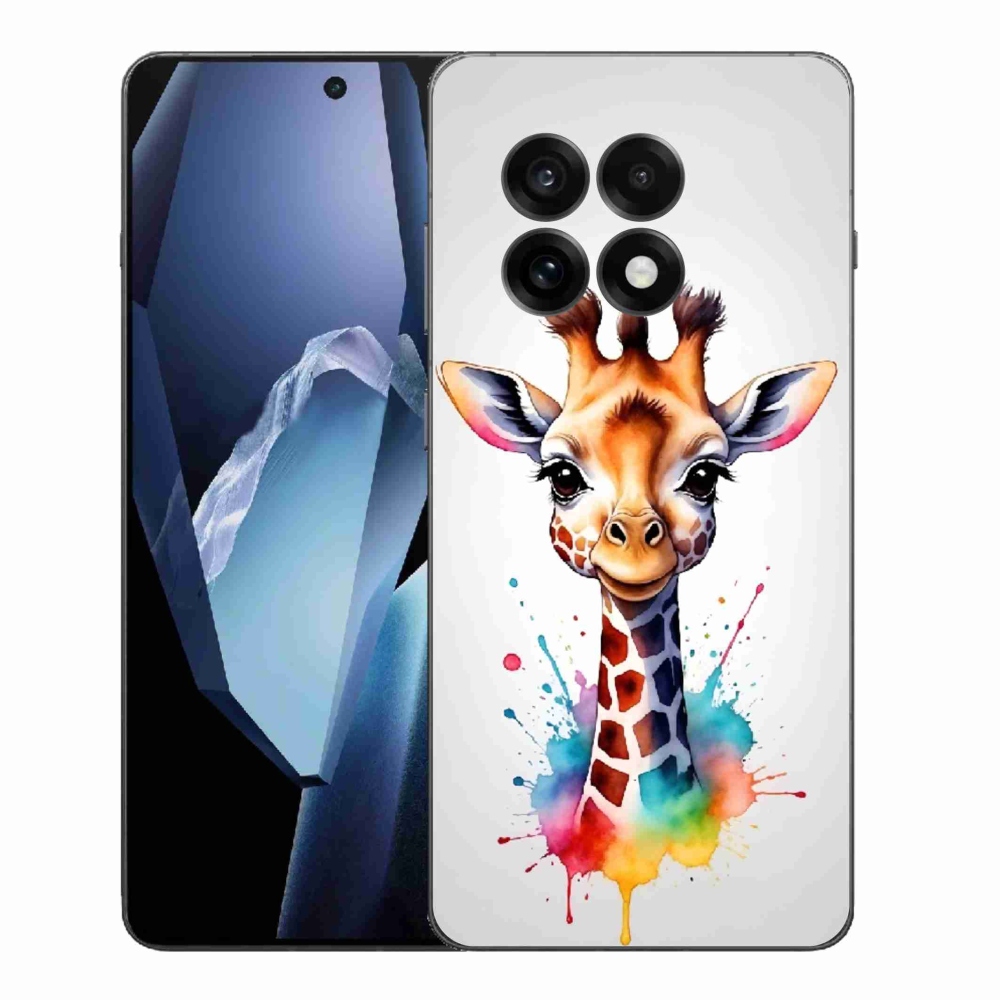 Zselés borítás mmCase a One Plus 13R készülékhez - zsiráf 1