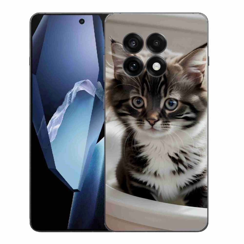 Zselés borítás mmCase a One Plus 13R készülékhez - kíváncsi cica