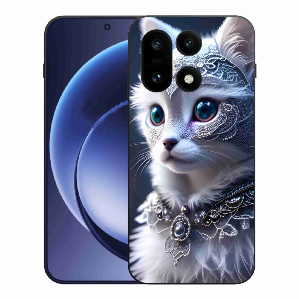 Zselés tok mmCase a One Plus 15-öshöz - fehér macska