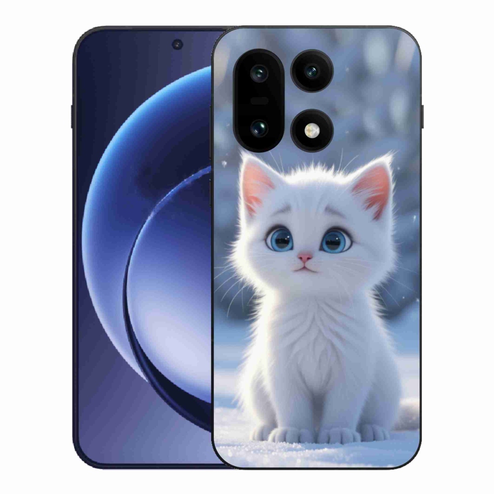 Zselés borítás mmCase a One Plus 15-öshöz - fehér cica 3