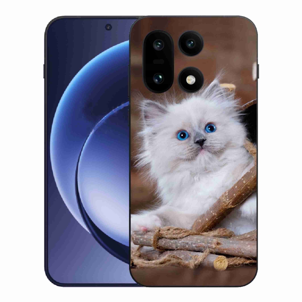 Zselés borítás mmCase a One Plus 15 készülékhez - fehér cica