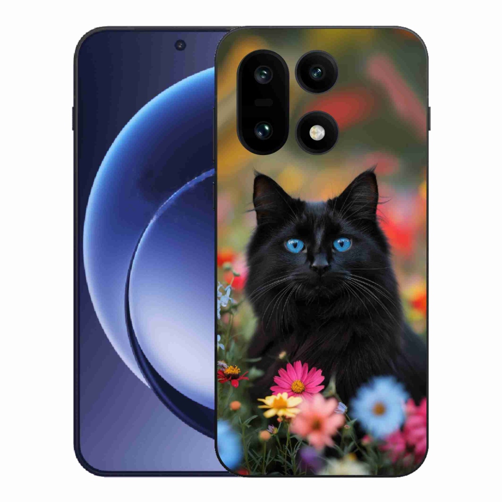 Zselés borítás mmCase a One Plus 15 készülékhez - fekete cica 4