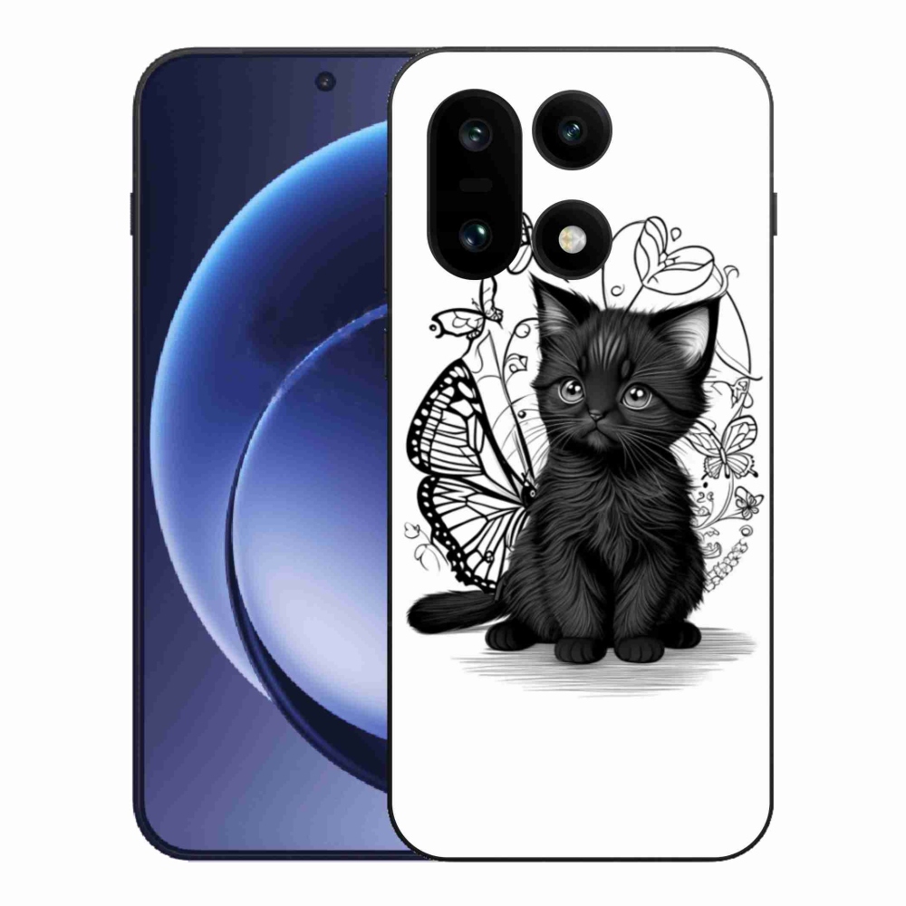 Gél borítás mmCase on One Plus 15 - fekete cica