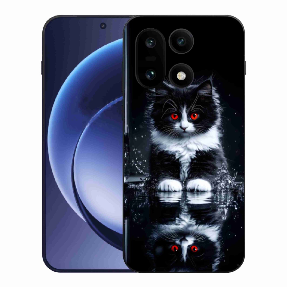 Zselés borítás mmCase a One Plus 15 készülékhez - fekete-fehér cica