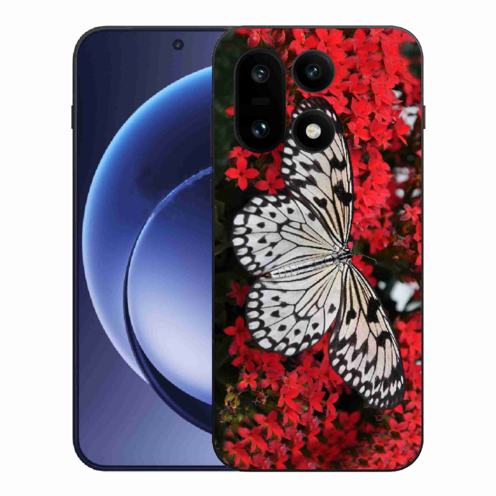 Zselés tok mmCase a One Plus 15 készülékhez - fekete-fehér pillangó 1