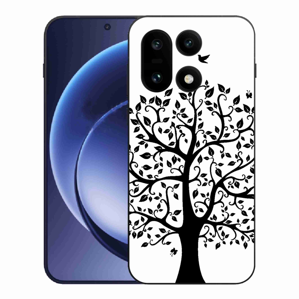 Zselés tok mmCase a One Plus 15 készülékhez - fekete-fehér fa