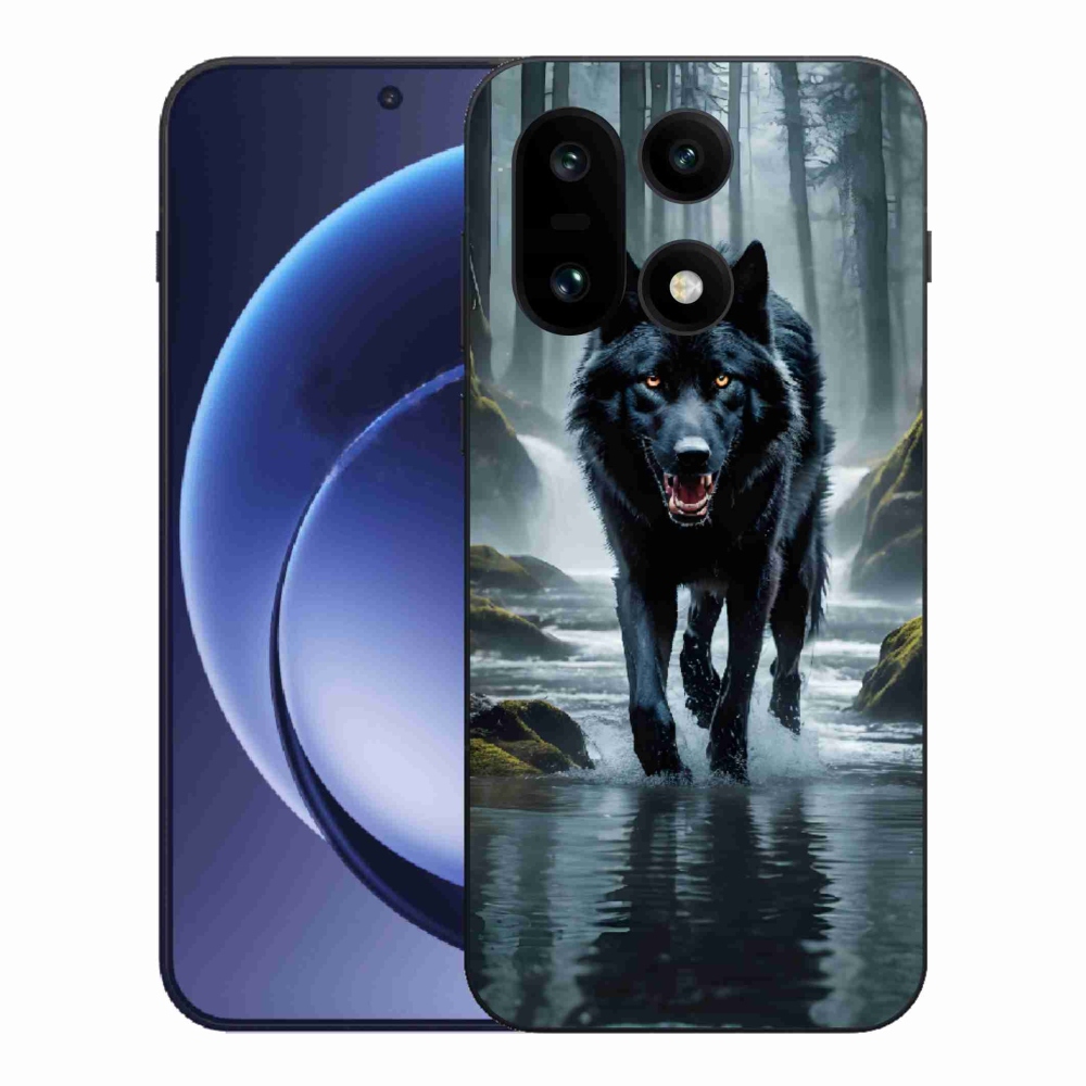 Zselés tok mmCase One Plus 15-hez - fekete farkas