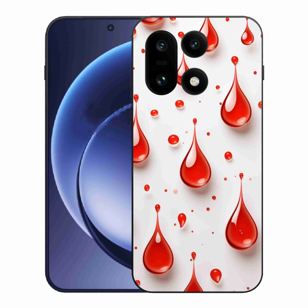 Zselés borítás mmCase a One Plus 15-öshöz - piros cseppek