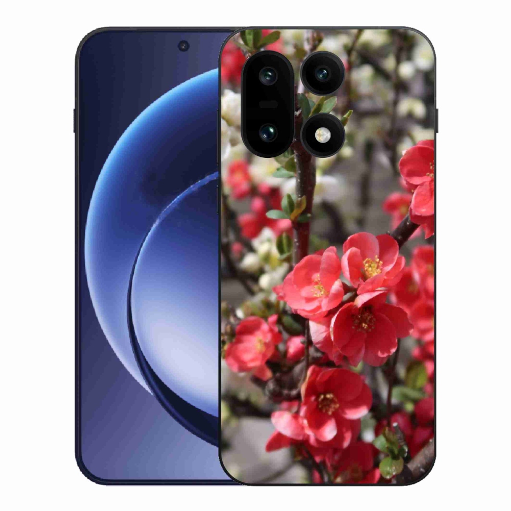 Zselés tok mmCase a One Plus 15 készülékhez - piros virágok