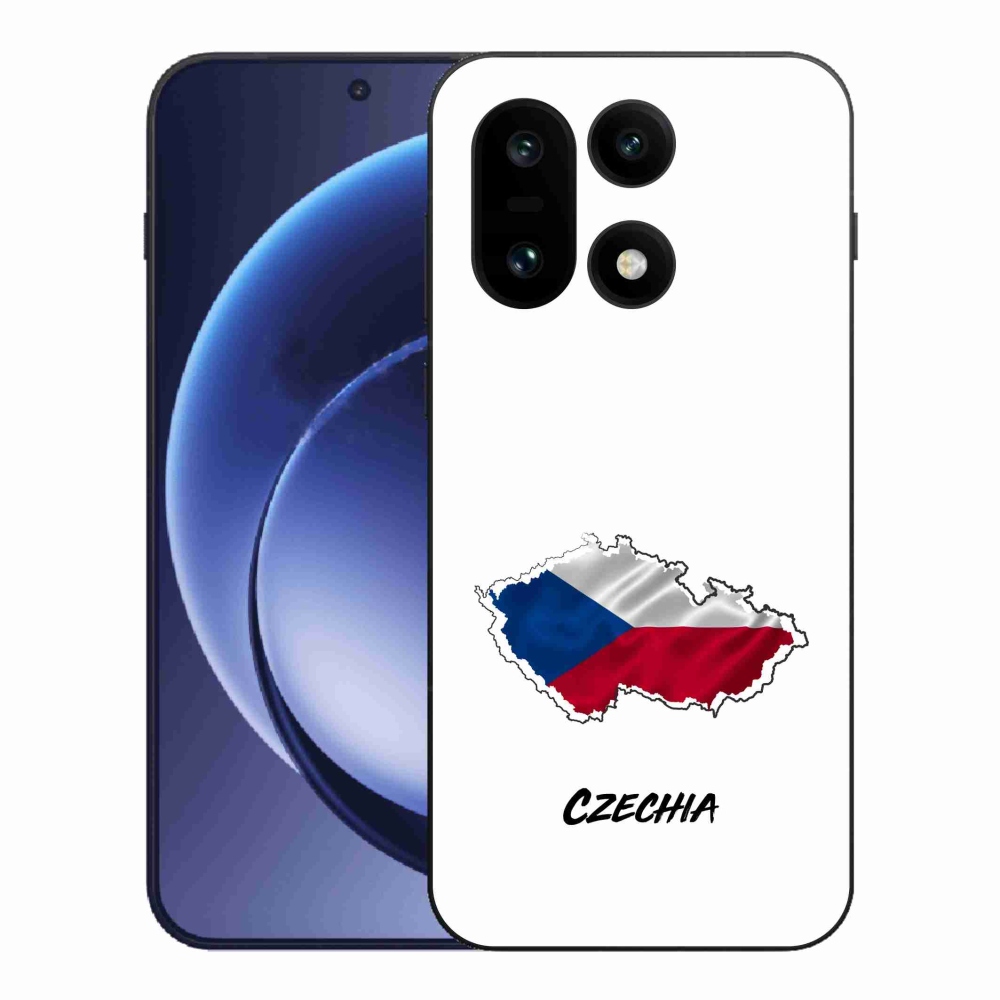 Zselés borító mmCase a One Plus 15 készülékhez - Csehország fehér háttér