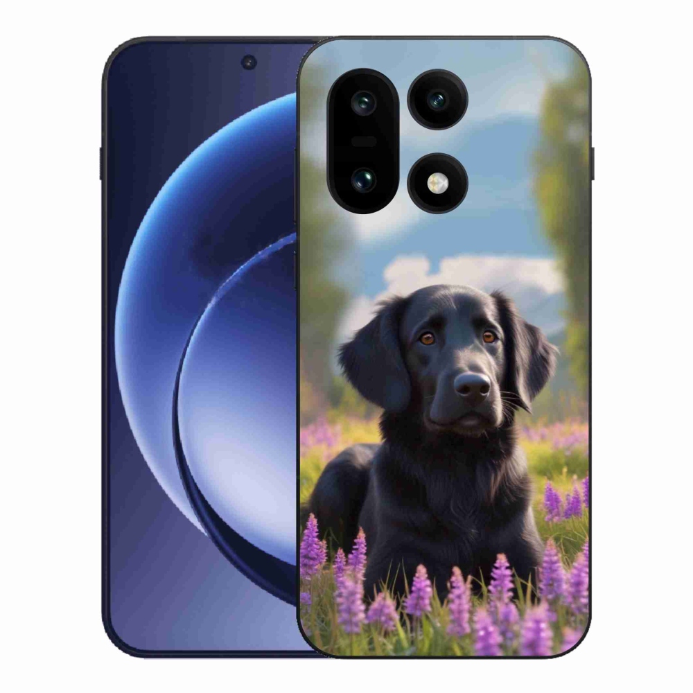 Zselés borítás mmCase a One Plus 15 készülékhez - elegáns fekete retriever