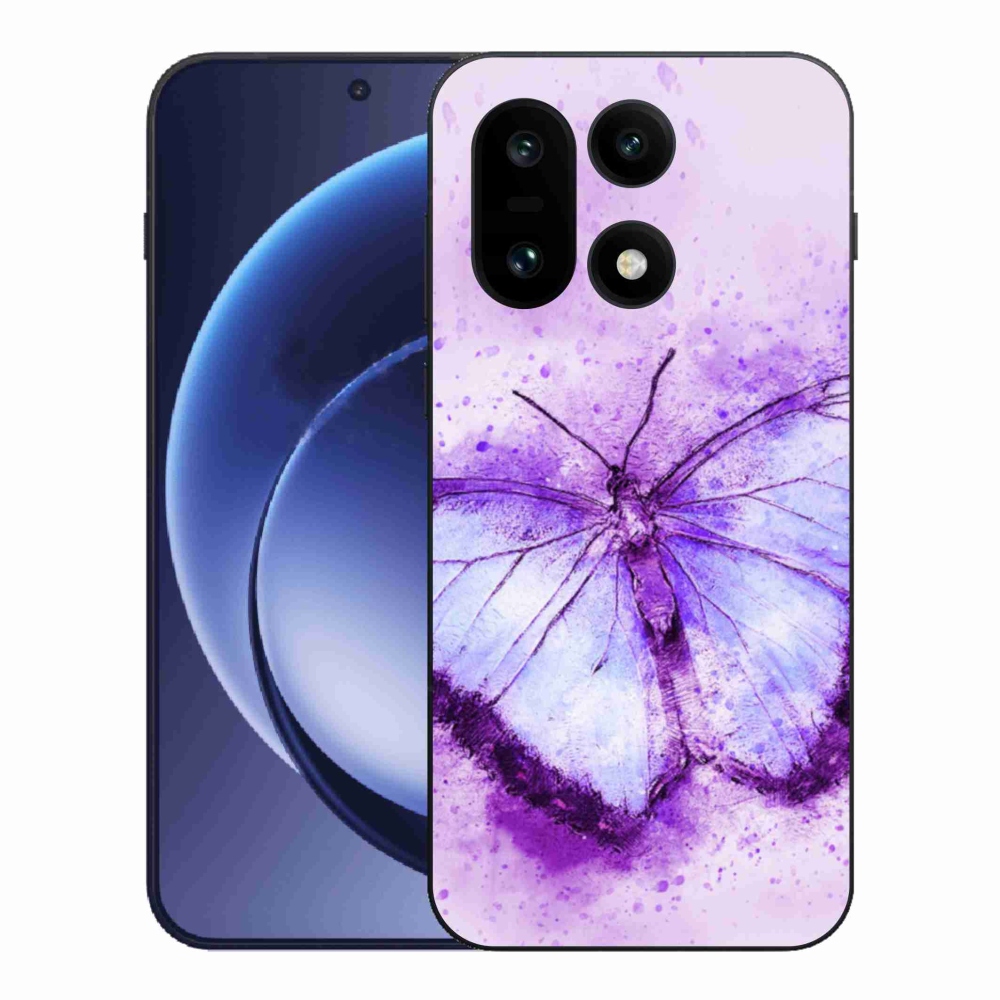 Zselés tok mmCase a One Plus 15 készülékhez - lila pillangó