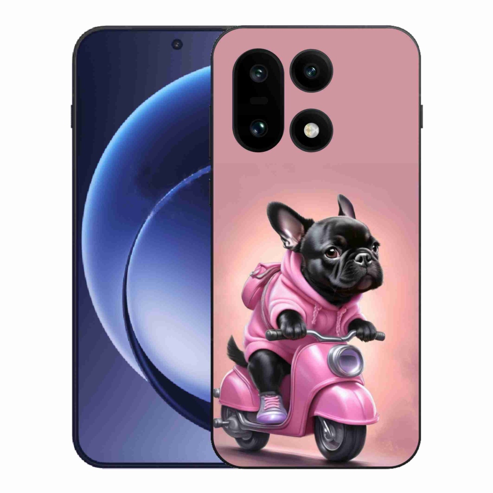Zselés borítás mmCase for One Plus 15 - Francia bulldog robogón