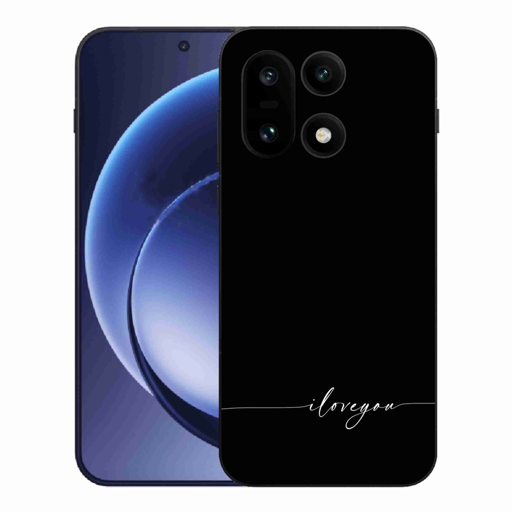 Gél borítás mmCase a One Plus 15-re - Szeretlek fekete háttérrel