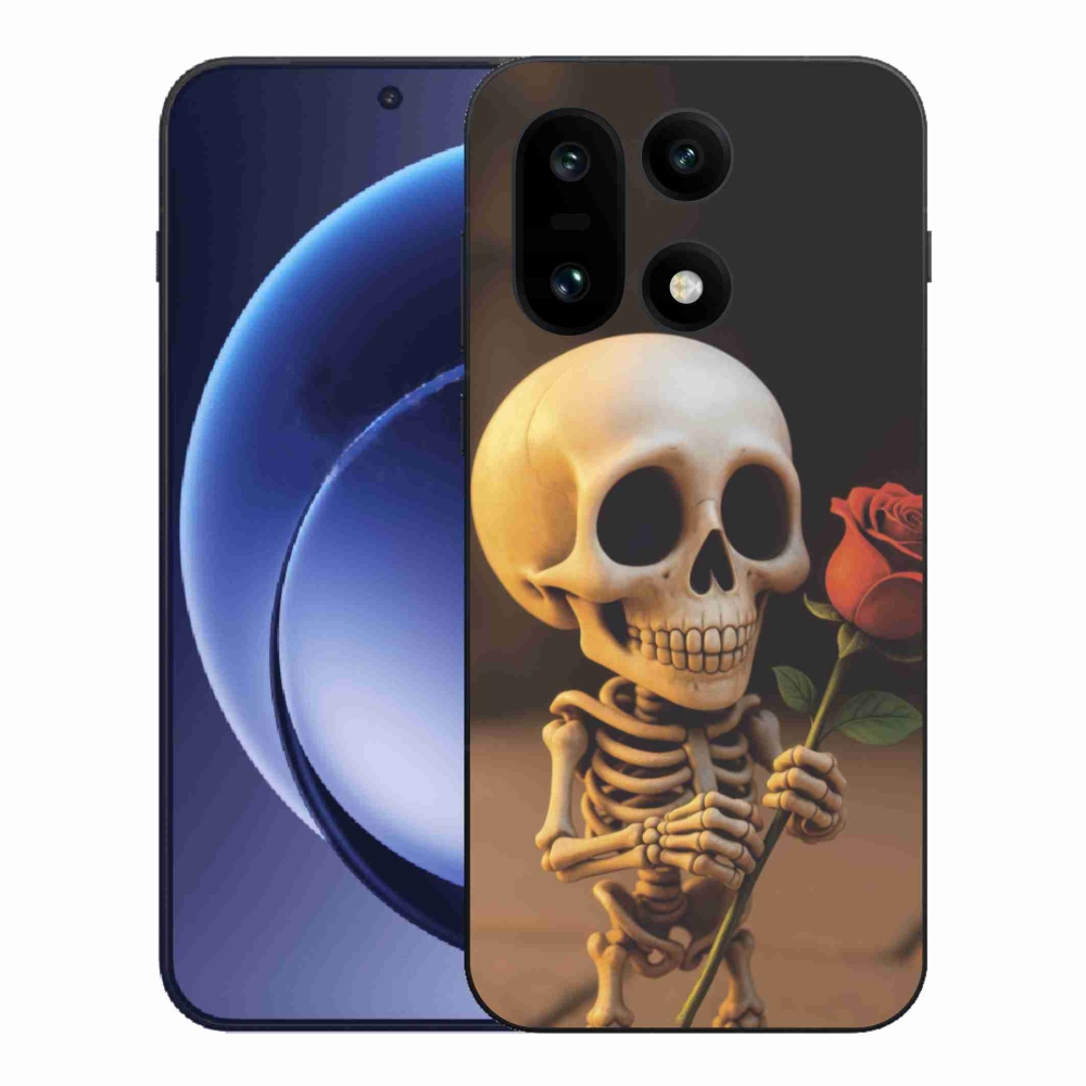 Zselés borítás mmCase a One Plus 15-hez - csontváz rózsával