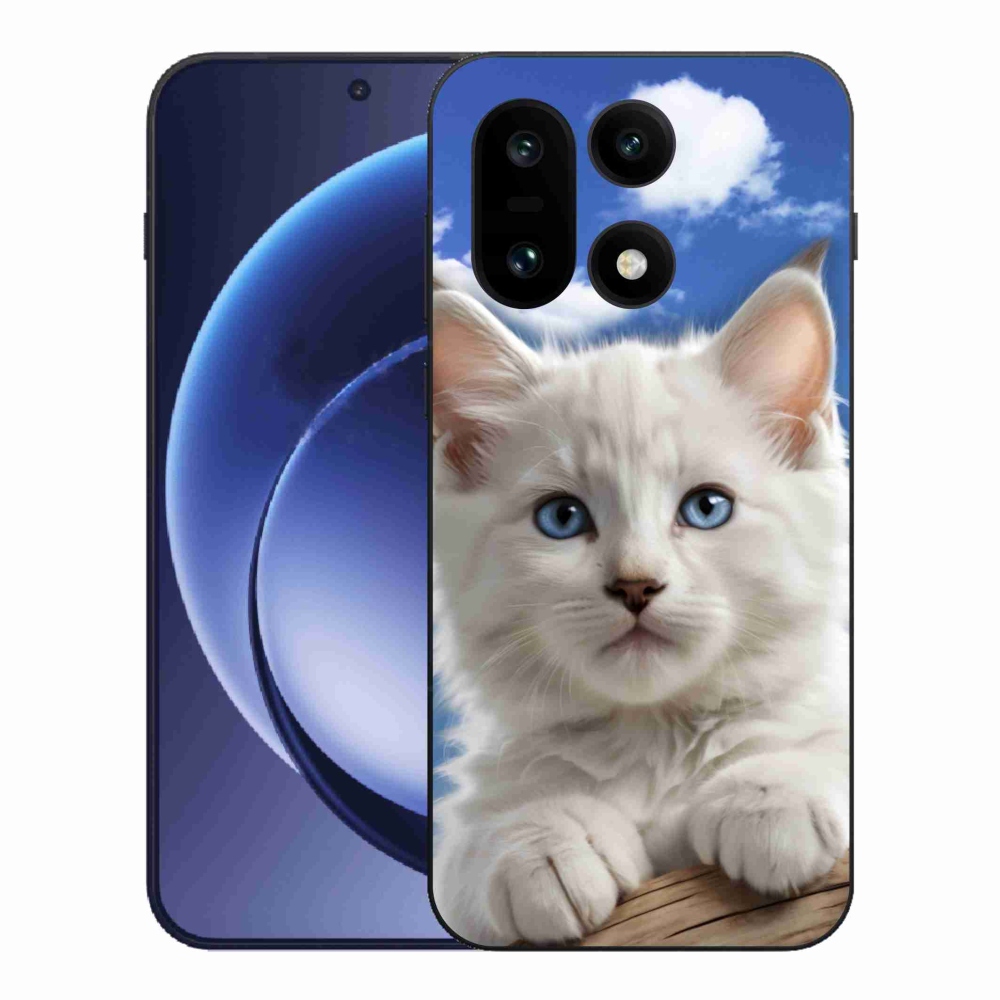 Zselés borítás mmCase a One Plus 15 készülékhez - cica és felhők