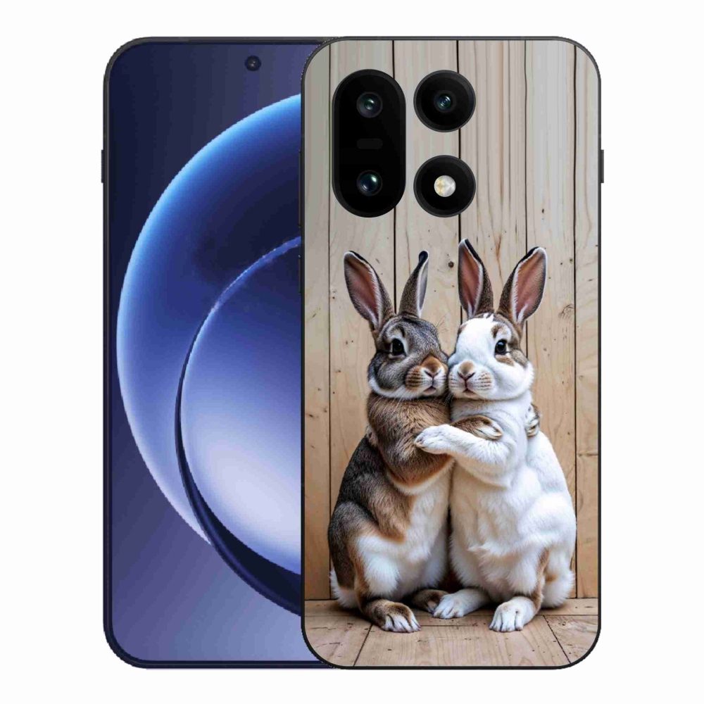 Zselés borítás mmCase a One Plus 15-öshöz - nyúl pár