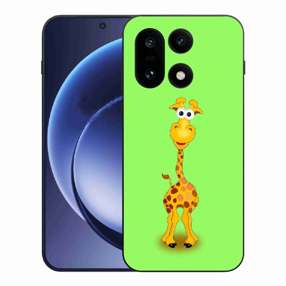 Zselés borítás mmCase a One Plus 15 készülékhez - rajzfilm zsiráf