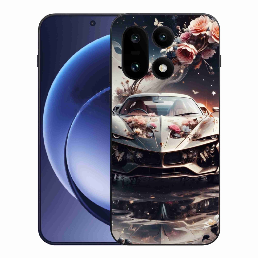 Gél borítás mmCase a One Plus 15-öshöz - virágos sportkocsihoz