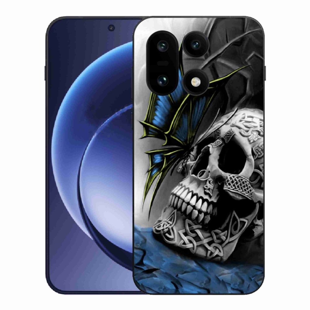 Zselés tok mmCase a One Plus 15-öshöz - pillangó és koponya