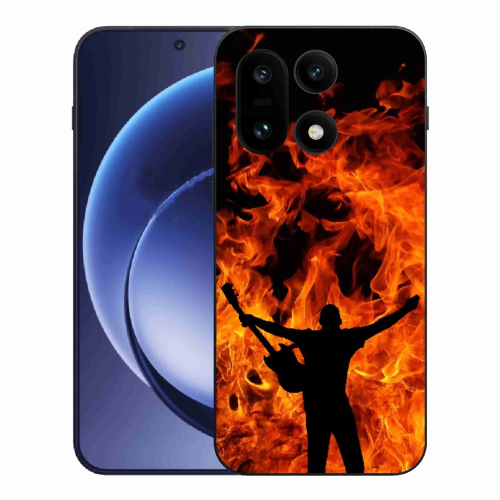 Zselés borítás mmCase a One Plus 15-ön - zenész és tűz