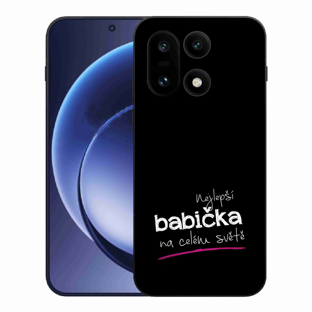 Gél borítás mmCase on One Plus 15 - Best Grandma 4 fekete háttérrel