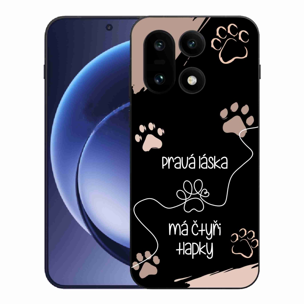 Zselés borító mmCase for One Plus 15 - kutya motívum 1 fekete háttér